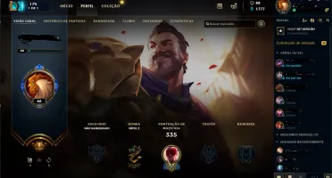 CONTA LOL - UNRANKED - BORDA OURO 1