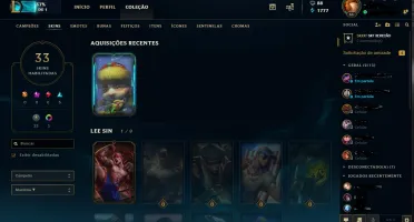 CONTA LOL - UNRANKED - BORDA OURO 1