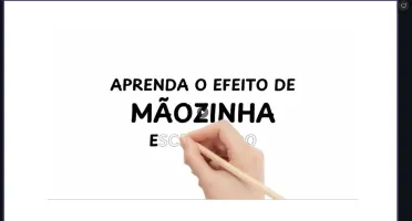 Efeito Mãozinha Escrevendo no Canva