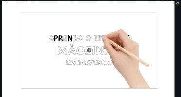 Efeito Mãozinha Escrevendo no Canva