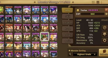 Summoners War Global C2 com Ragdoll Leo Maximilian Teshar