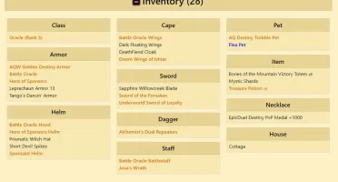 Vendo conta AQW (Adventure Quest World) Antiga 9 anos