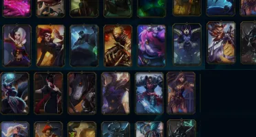 CONTA C/ 134 CHAMP + 56 SKIN + 10 GEMAS + 72 SKIN NO ESPOLIO