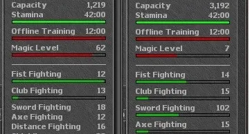Ek lvl 119 skill 102/95 + ED lvl 85 ml 62 com 95 dias vouche