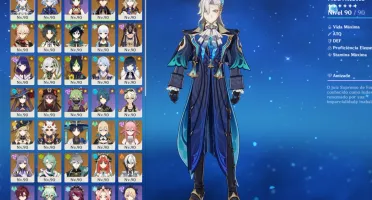 Genshin Ar60 - 70 Personagens (39 Lvl 90)