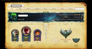 Conta LoL Borda Platina