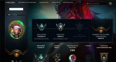 Conta platina 4 com 110 skins (6 delas edição prestigio)