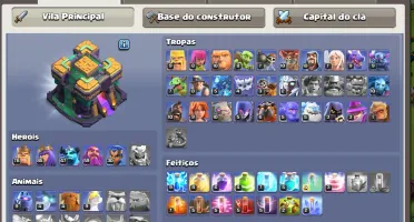 Conta CR Vários decks nv16 (max) + Coc Cv 14 Semi Full.