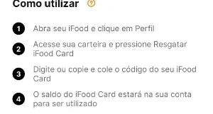 Gift card IFOOD 100,00