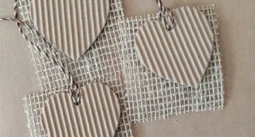 Tag Kraft com Juta e Coração - Pacote com 10
