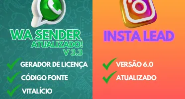 Wa Sender 3.3 + Insta Lead V6 - Vitalício Completo