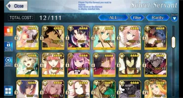 Conta Fate/Grande Order NA LVL 137 12SSR + 28SR