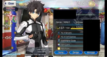 Conta Fate/Grande Order NA LVL 137 12SSR + 28SR