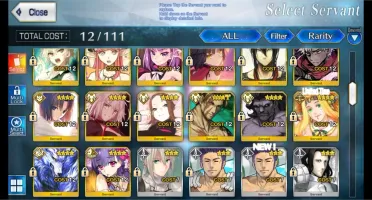 Conta Fate/Grande Order NA LVL 137 12SSR + 28SR