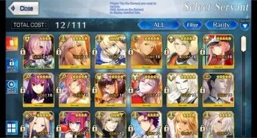 Conta Fate/Grande Order NA LVL 137 12SSR + 28SR