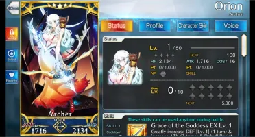Conta Fate/Grande Order NA LVL 137 12SSR + 28SR