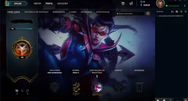 CONTA LOL LVL 30 UNRANKED 33K EA