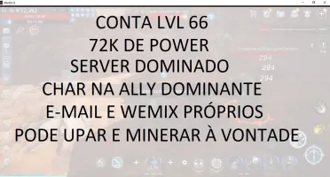Conta Mir4 SA81 LVL 66 - 72K de Power + Server dominado