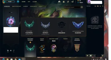 conta platina 1 com 235 skins