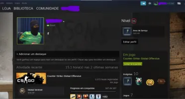 CONTA STEAM CSGO MEDALHAS MAIN