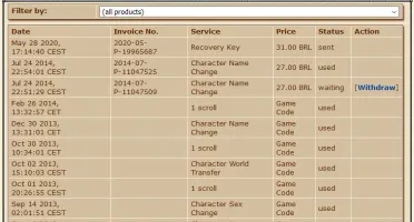 TIBIA ACC 2007 -- 25% LOYALTY