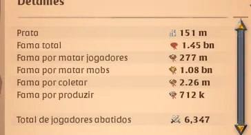 Conta Albion América (NA) Muito Upada