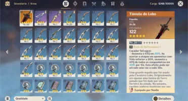 Conta Genshim Impact Ar15 Fischl + Tumulo do lobo 5*