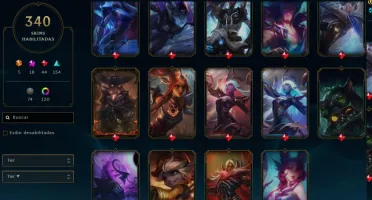 CONTA MESTRE LOL* TODOS CAMPEÕES /362 skins.