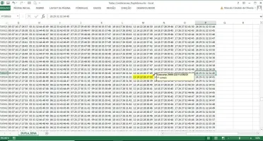 Todas as Combinações Da Dupla Sena Em Planilha Excel