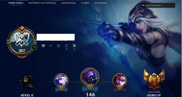 Conta gold 4 9 pagina de runas 86 campeos varias skins