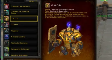 Conta de World of Warcraft,Midnight,criada em 2012
