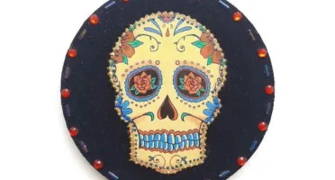 Quadrinho Veludo Caveira Mexicana 2