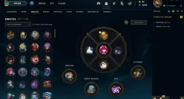 Conta top com 794 skins/ full champ
