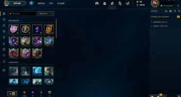 Conta top com 794 skins/ full champ