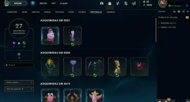 Conta top com 794 skins/ full champ