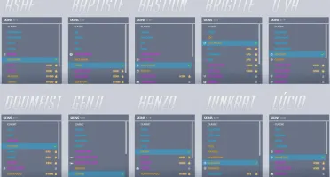 conta Overwatch com skins lendária