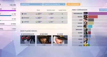 conta Overwatch com skins lendária