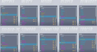 conta Overwatch com skins lendária