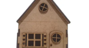 Mini Casinha MDF, diorama 10x8cm mod 1