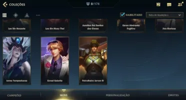 CONTA LEAGUE OF LEGENDS OURO IV ( COM SKIN VITORIOSA S2 )
