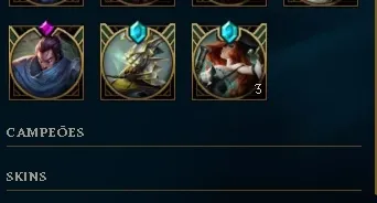 Conta Unranked 54 Campeões