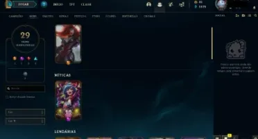 Acc nível 34, 29 skins boas, 31 campeões e-mail trocável!