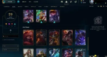 Acc nível 34, 29 skins boas, 31 campeões e-mail trocável!