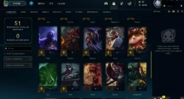 Acc nível 34, 29 skins boas, 31 campeões e-mail trocável!