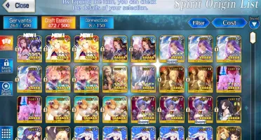 Fate GO/Fate Grand Order Conta 18SSR 42SR NA