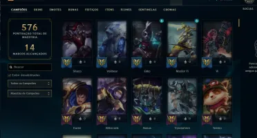 Conta Lol 189 Skin Todos Champions, 300K Ea, 2K De Rp Lv 417