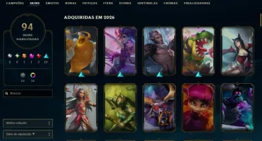 [Entrega Automática] Lol Prata, 94 Skins, Skins Ultimate, Mí