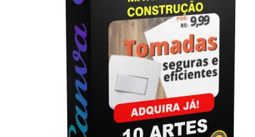 Pack Canva Material de Construção Vol 2 - 10 Artes Editáveis