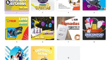 Pack Canva Material de Construção Vol 2 - 10 Artes Editáveis