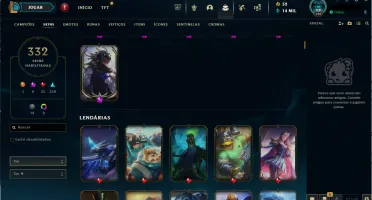 Conta League Of Legends ( 332 Skins ) Lv 349